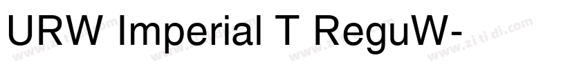 URW Imperial T ReguW字体转换
